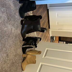 4 pairs of boots/booties